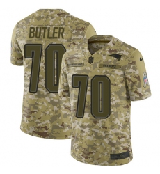 Youth Nike New England Patriots #70 Adam Butler Limited Camo 2018 Salute to Service NFL Jersey