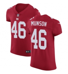 Men's Nike New York Giants #46 Calvin Munson Red Alternate Vapor Untouchable Elite Player NFL Jersey