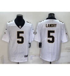 Men's New Orleans Saints #5 Jarvis Landry White 2022 Vapor Untouchable Stitched NFL Nike Limited Jersey