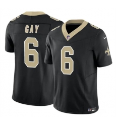 Men's New Orleans Saints #6 Willie Gay White 2023 F.U.S.E. Vapor Limited Football Stitched Jersey