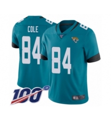 Men's Jacksonville Jaguars #84 Keelan Cole Teal Green Alternate Vapor Untouchable Limited Player 100th Season Football Jersey