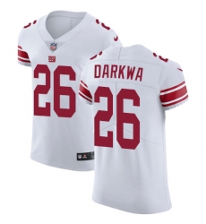 Men's Nike New York Giants #26 Orleans Darkwa White Vapor Untouchable Elite Player NFL Jersey