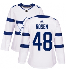 Women's Adidas Toronto Maple Leafs #48 Calle Rosen Authentic White 2018 Stadium Series NHL Jersey