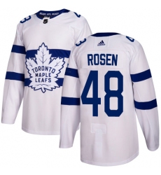 Youth Adidas Toronto Maple Leafs #48 Calle Rosen Authentic White 2018 Stadium Series NHL Jersey