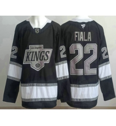 Men's Los Angeles Kings #22 Kevin Fiala Black Alternate Authentic Jersey