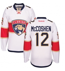 Women's Reebok Florida Panthers #12 Ian McCoshen Authentic White Away NHL Jersey