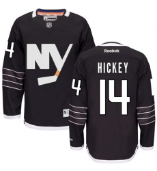 Women's Reebok New York Islanders #14 Thomas Hickey Premier Black Third NHL Jersey