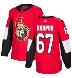 Men's Adidas Ottawa Senators #67 Ben Harpur Authentic Red Home NHL Jersey