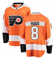 Men's Philadelphia Flyers #8 Robert Hagg Fanatics Branded Orange Home Breakaway NHL Jersey