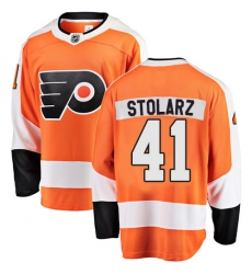 Youth Philadelphia Flyers #41 Anthony Stolarz Fanatics Branded Orange Home Breakaway NHL Jersey