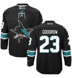 Women's Reebok San Jose Sharks #23 Barclay Goodrow Authentic Black Third NHL Jersey