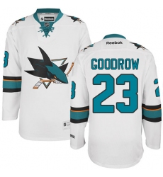 Women's Reebok San Jose Sharks #23 Barclay Goodrow Authentic White Away NHL Jersey