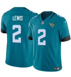 Men's Jacksonville Jaguars #2 Jourdan Lewis Teal 2025 F.U.S.E. Vapor Untouchable Limited Football Stitched Jersey