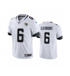 Men's Jacksonville Jaguars #6 Chris Claybrooks White Vapor Untouchable Limited Stitched Jersey