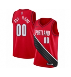 Youth Portland Trail Blazers Customized Swingman Red Finished Basketball Jersey - Statement Edition