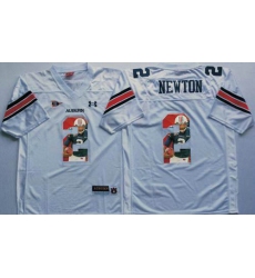 Auburn Tigers #2 Cam Newton White Player Fashion Stitched NCAA Jersey