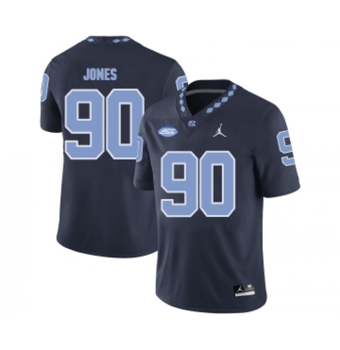 North Carolina Tar Heels 90 Andrew Jones Black College Football Jersey