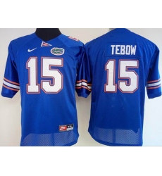 Women's Florida Gators #15 Tim Tebow Blue Stitched NCAA Jersey