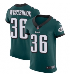 Men's Nike Philadelphia Eagles #36 Brian Westbrook Midnight Green Team Color Vapor Untouchable Elite Player NFL Jersey