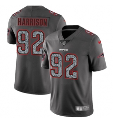 Men's Nike New England Patriots #92 James Harrison Gray Static Vapor Untouchable Limited NFL Jersey