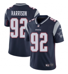 Youth Nike New England Patriots #92 James Harrison Navy Blue Team Color Vapor Untouchable Limited Player NFL Jersey