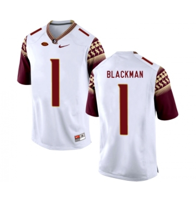 Florida State Seminoles 1 James Blackman White College Football Jersey