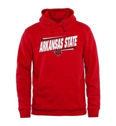 Arkansas State Red Wolves Red Double Bar Pullover Hoodie