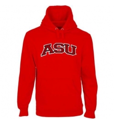 Arkansas State Red Wolves Scarlet Arch Name Pullover Hoodie