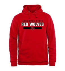 Arkansas State Red Wolves Scarlet Team Strong Pullover Hoodie