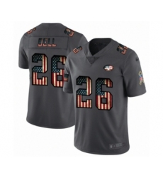 Men's New York Jets #26 Le'Veon Bell Limited Black USA Flag 2019 Salute To Service Football Jersey