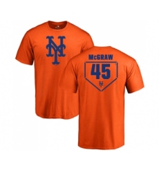 MLB Nike New York Mets #45 Tug McGraw Orange RBI T-Shirt