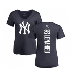 Baseball Women's New York Yankees #26 DJ LeMahieu Navy Blue Backer T-Shirt