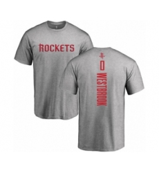 Basketball Houston Rockets #0 Russell Westbrook Ash Backer T-Shirt