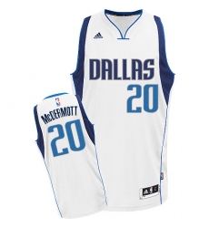 Women's Adidas Dallas Mavericks #20 Doug McDermott Swingman White Home NBA Jersey
