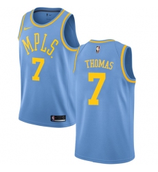 Men's Nike Los Angeles Lakers #7 Isaiah Thomas Swingman Blue Hardwood Classics NBA Jersey