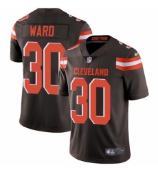 Youth Nike Cleveland Browns #30 Denzel Ward Brown Team Color Vapor Untouchable Elite Player NFL Jersey
