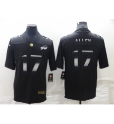 Men's Buffalo Bills #17 Josh Allen Black 2022 Shadow Vapor Untouchable Stitched Nike Limited Jersey