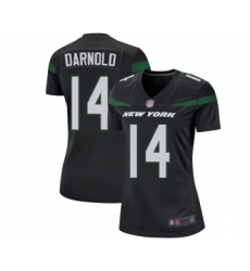 Women's New York Jets #14 Sam Darnold Game Black Alternate Football Jersey