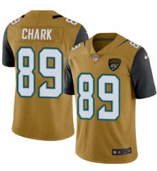 Youth Nike Jacksonville Jaguars #89 DJ Chark Limited Gold Rush Vapor Untouchable NFL Jersey