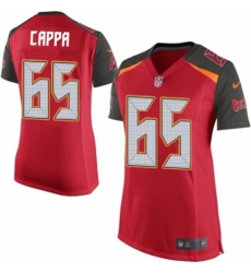 Women's Nike Tampa Bay Buccaneers #65 Alex Cappa Game Red Team Color NFL Jersey