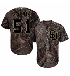 Youth Majestic San Diego Padres #51 Trevor Hoffman Authentic Camo Realtree Collection Flex Base MLB Jersey