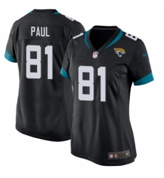 Women's Nike Jacksonville Jaguars #81 Niles Paul Game Teal Green Team Color NFL Jersey