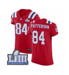 Men's Nike New England Patriots #84 Cordarrelle Patterson Red Alternate Vapor Untouchable Elite Player Super Bowl LIII Bound NFL Jersey