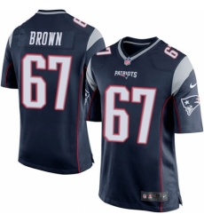 Women's Nike New England Patriots #67 Trent Brown White Vapor Untouchable Limited Player NFL Jersey