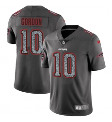Men's Nike New England Patriots #10 Josh Gordon Gray Static Vapor Untouchable Limited NFL Jersey