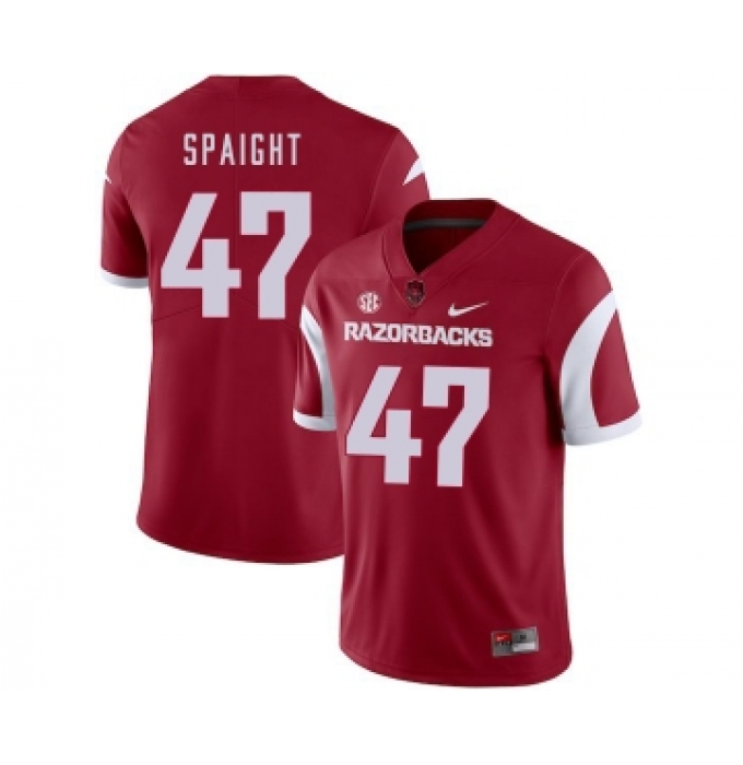 Arkansas Razorbacks 47 Martrell Spaight Red College Football Jersey