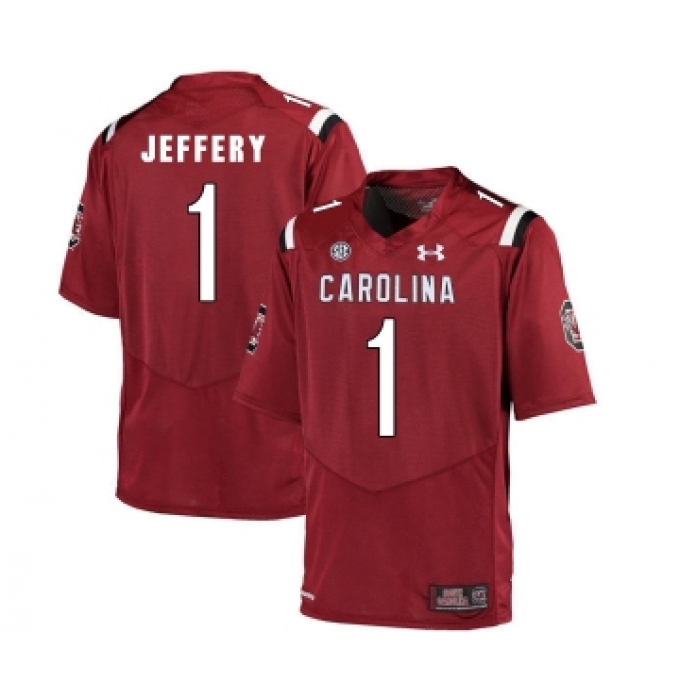 South Carolina Gamecocks 1 Alshon Jeffery Red College Football Jersey