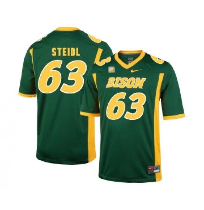 North Dakota State Bison 63 Aaron Steidl Green College Football Jersey