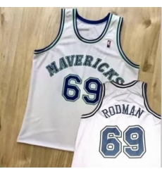 Men's Dallas Mavericks #69 Rodman White Finals Association Edition Stitched Basketball Jersey