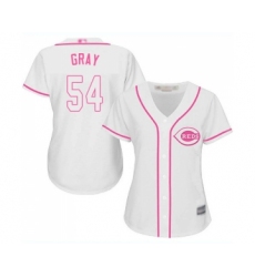 Women's Cincinnati Reds #54 Sonny Gray Replica White Fashion Cool Base Baseball Jersey